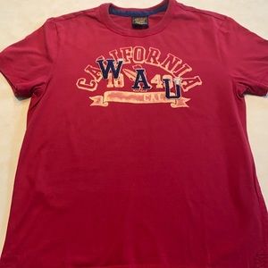 Whoau California gently worn short sleeve shirt
